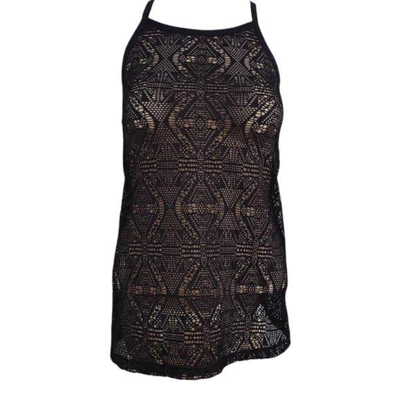 Art Class Girls' Solid Crochet Swimsuit Cover up Dress - Picture 2 of 5